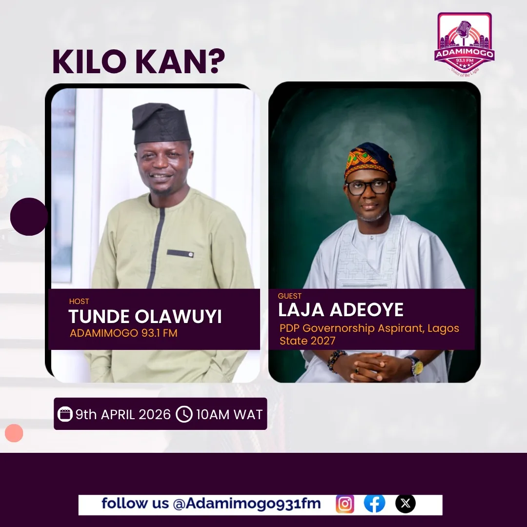 Join PDP Gubernatorial Aspirant, Prince Adeoye Adelaja, LIVE on Adanimogo FM